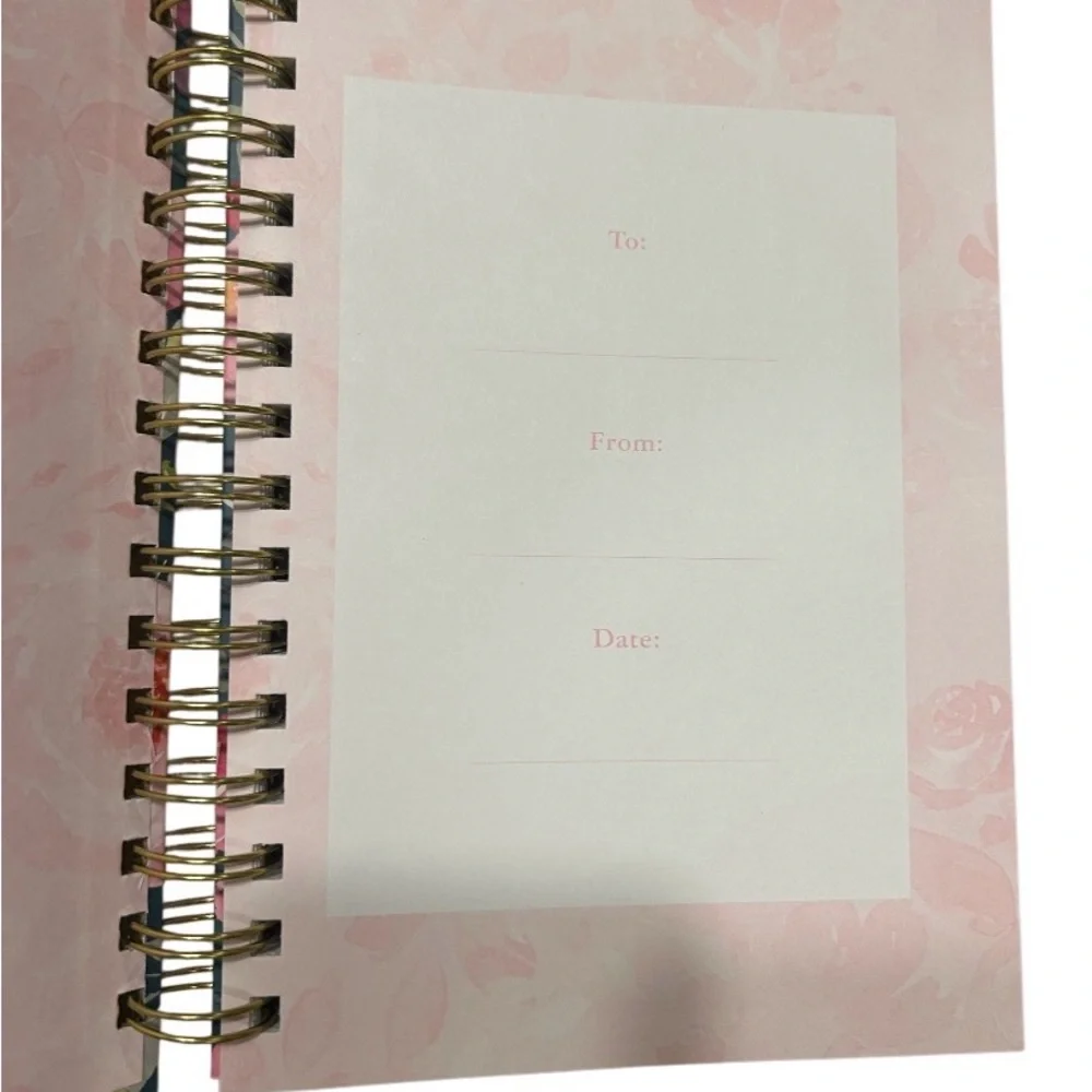 Floral 'First My Mother Forever My Friend' Spiral Journal - Pink Floral - Picture 3 of 3